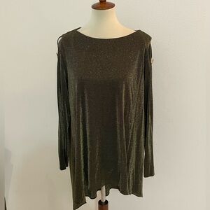 Julian Wilder tunic formal wear gold‎ and black